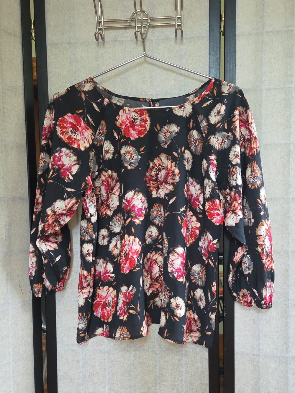 Maeve by Anthropologie 100% Silk Fall Floral Blouse